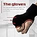 Pro Impact Boxing MMA Quick Handwraps Gloves - Easy to Use Fist & Wrist Protection - Adjustable Fit for Boxing MMA Muay Thai - 1 Pair (X-Large)