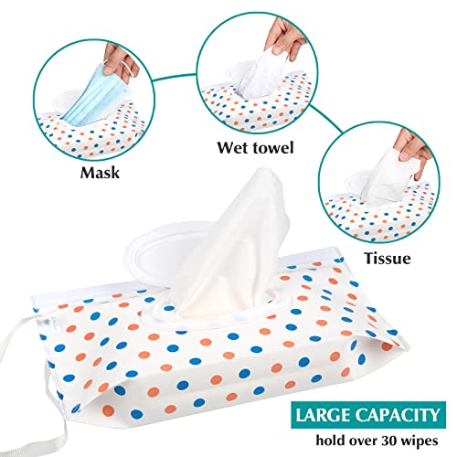 Fnydvis Baby Wipe Dispenser,Refillable Wipe Holder,Portable Wipes