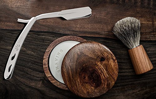 Equinox Professional Stainless Steel Straight Edge Razor with 100 Single Edge Derby Premium Blades - Thumbnail 4