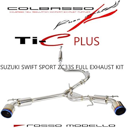 Amazon 車検対応 ロッソモデロ Colbasso Ti C Plus マフラー スズキ スイフトスポーツ 4ba Zc33s Cba Zc33s 6mt 6at共用 センターパイプ リアピースセット マフラー 車 バイク