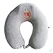 YANGNING Memory Foam Travel Neck Pillow - Neck Support Travel Pillow for Comfort Rest,Neck and Chin Support,Grey