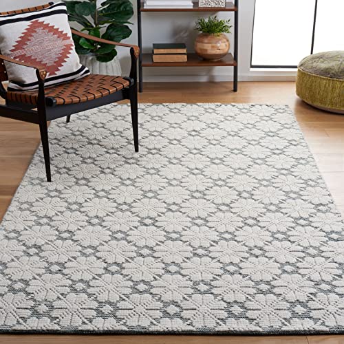 Martha Stewart x SAFAVIEH Area Rug Collection - 3' x 5', Ivory & Green, Handmad…