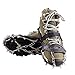 KepooMan 18 Teeth Claws Crampons Non-Slip Shoes Cover Stainless Steel Chain Outdoor Ski Ice Snow Hiking Climbing