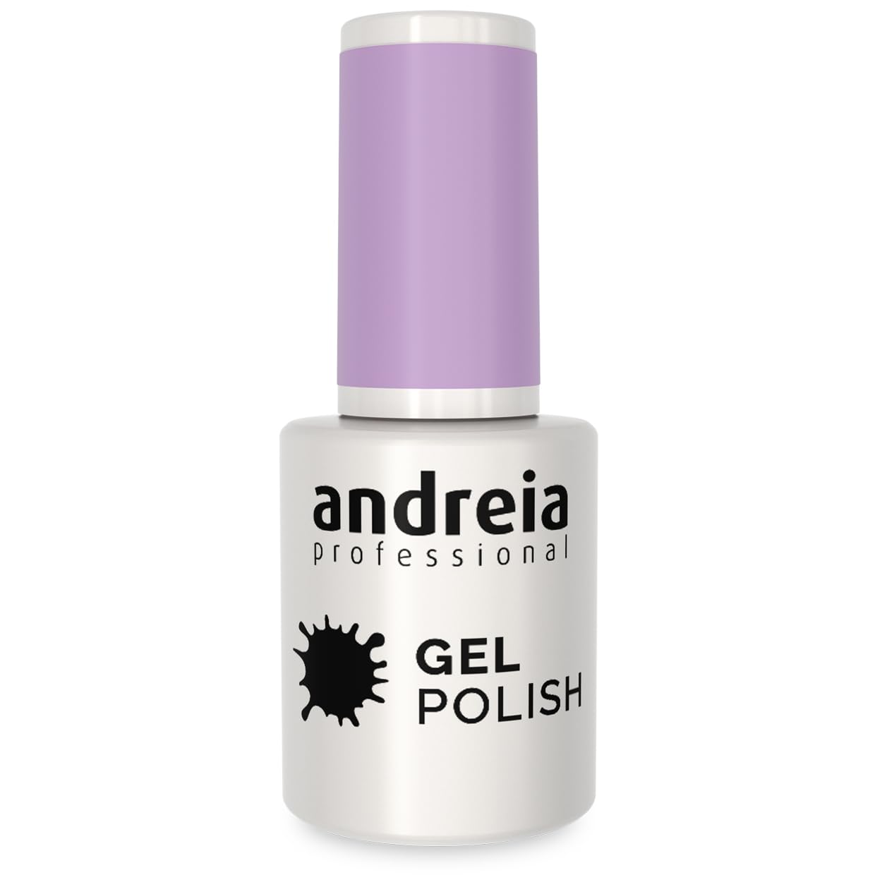 Andreia Semi-Permanent Nail Gel Polish for UV/LED Lamp - Intense Shine and 4 weeks Lasting Manicure Nail Gel Varnish - Colour 288 Pastel Purple - Shades of Grey 10.5 ml