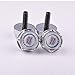 D&R 4 Pcs Separate Chrome License Plate Frame Bolt Screws for Cadillac