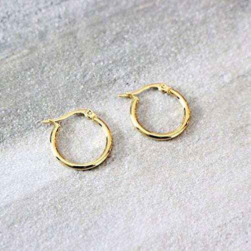 Stainless Steel Gold Hoop Earring Women 10 Pairs Fashion Girls Earrings Cute Hypoallergenic Earring Jewelry Set