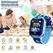 SZBXD Kids Waterproof Smart Watch, LBS/GPS Tracker Touchscreen SOS Anti-Lost Camera Alarm Clock Voice Chat Games Smartwatch Phone Birthday Gifts for Children Girls Boys(Blue)