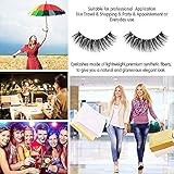 Fake Eyelashes Natural Look, Andrew 3D Premium Quality False Eyelashes/Natural Magnetic/Full Eye,100% Handmade Black Nature Fluffy Long Soft Reusable 4 Pair/8 Pcs