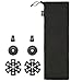 Cnoc Outdoors Vertex Compact and Ultralight Collapsible Carbon Hiking and Trekking Poles, Cork Handle, Pair