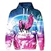 SAYM Boys Girls Kids Galaxy Athletic Pullover Hoodies Sweatshirts 4-12Y NO3 M