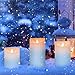 Flameless Candles, Golden Flameless Flickering Battery Operated Candles, Led Pillar Candles Moving Effect Home Decoration, Fake Candles for Christmas Decorations 4