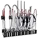 Pot Rack Organizer, 3 DIY Methods, Height and Position are Adjustable 8+ Pots Holder, Black Metal Kitchen Cabinet Pantry Pot Lid Holder