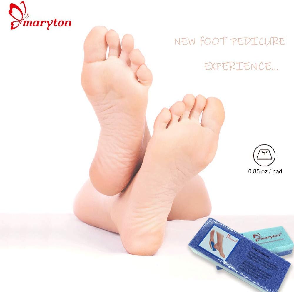 Maryton Foot Exfoliator File Scrubber Sponge Pedicure Tool Callus Remover 2pcs: Health & Personal Care