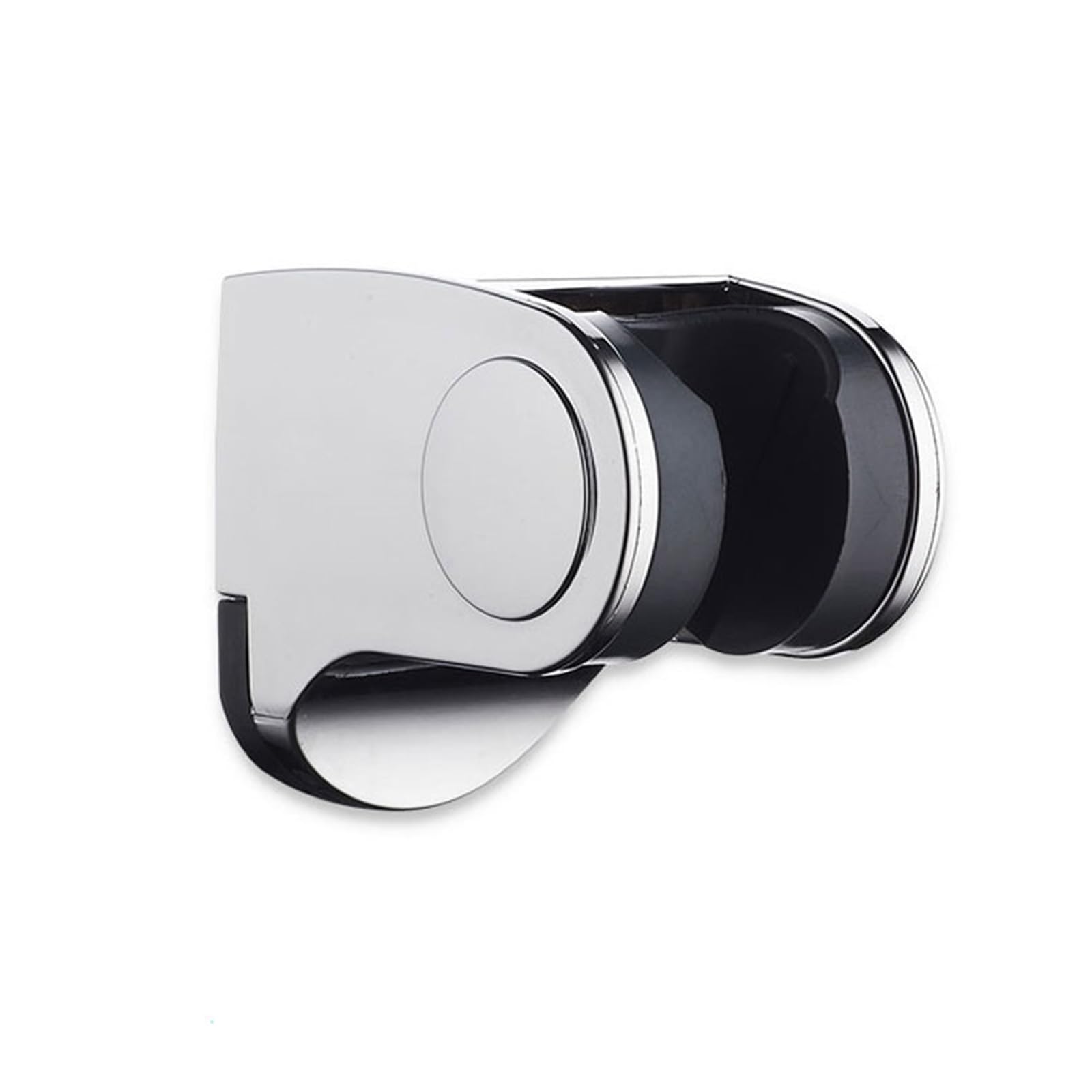 Wall Mount Handheld Shower Head Bracket Adjustable Angle Bathroom Shower Head Holder ABS Shower Head Mount with Screws Card Slots for Bathroom Bidet Sprayer