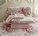 FADFAY Rose Floral 4 Piece Bed Sheet Set 100% Cotton Deep Pocket-Full