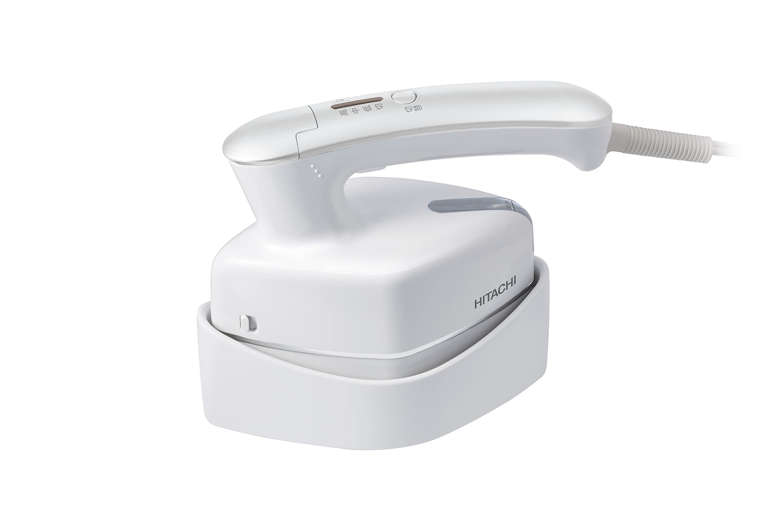 日立(HITACHI) 衣類スチーマー スチームアイロン ワンプッシュ連続スチーム 2段階スチーム 3段階温度切替 ブラシ付き CSI-RX2A W パールホワイト商品画像