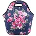 Lunch Bags for Women Men Reusable Insulated Thermal Lunch Bag Large 13"x10.2"x6.7" Neoprene Lunch Box Carry Case Handbags Tote with Zipper for Adults Nurse Teacher Work Outdoor Travel Picnic (001)