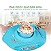 TLHOME Baby Placemat - Multifunction Security Food Baby Silicone Placement With Bowl and Groove For Children