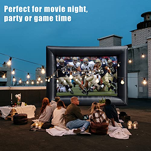 Easyzon Jumbo Inflatable Projector Screen 20 feet Outdoor Indoor Mega