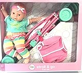 Circo Stroll and Go 6 Pc Set 14 Inch Baby Doll with Stroller and Clothes