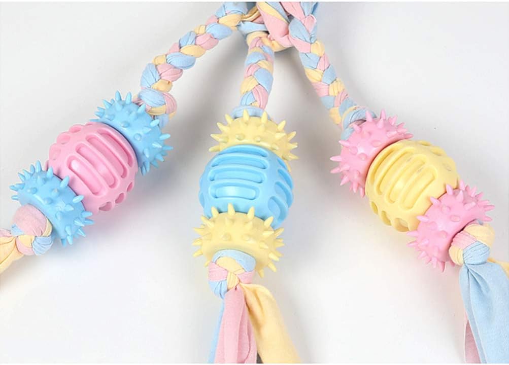 POPETPOP Pet Chew Toy Rope Dog Toy Puppy Teething Toys Teeth Molar Toy for Puppy Dogs (Random Color), As Shown, 39*5.5*5.5cm - Image 4