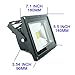 QUANS 20W 12V 24V AC DC Ultra Bright White LED Security Wash Flood Light Floodlight Lamp High Power Black Case Waterproof IP65 Superbright 6000K 6500K (Cool White), 12-24V Input Low Voltage