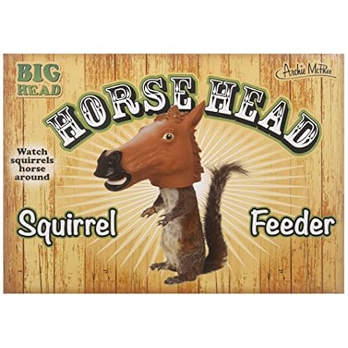 Accoutrements Horse Head Squirrel Feeder Patio, Lawn & Garden, Outdoor Décor, Backyard Birding & Wildlife, Birds, Feeders