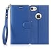 FYY Designed for iPhone SE Case 2022 (3rd Gen) / iPhone SE Case 2020 (2nd Gen) / iPhone 7 Case/iPhone 8 Case, Luxury PU Leather Wallet Phone Case with Card Holder Flip Kickstand Cover Navy