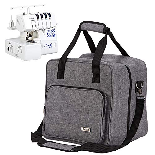 HOMEST Serger Carrying Case, Universal Overlock Sewing Machine Tote Bag