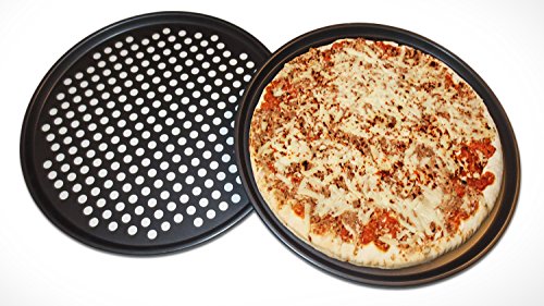 1 Pack+Pizza+Pans+holes+inch