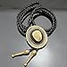Gold Plated Q&Q Fashion Vintage Cowboy Hat Stetson Black Leather Rodeo Western Bolo Bola Tie Necktie Line Dance