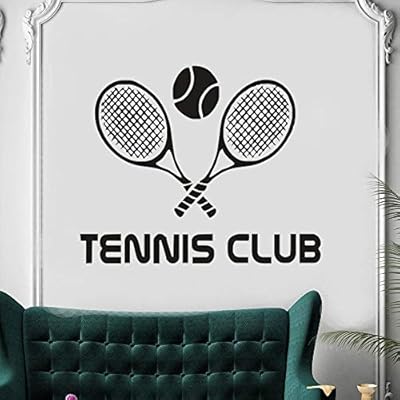 Onetotop Vinilo Pegatina Club De Tenis Tatuajes De Pared Raqueta