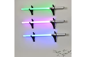 BYTOTU Lightsaber Rack -Lightsaber Wall Mount- black plexiglass - lightsaber holder wall mount、 lightsaber wall mount horizontal、 lightsaber wall mount(excluding lightsaber)