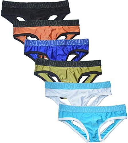 yuyangdpb Men's Jockstrap Athletic Supporter Performance Underwear Low Rise Briefs Pack