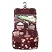 Ac.y.c Travel Jewelry Organizer Case Foldable Jewelry Roll for Journey-Rings Necklaces Earrings Bracelets Pink