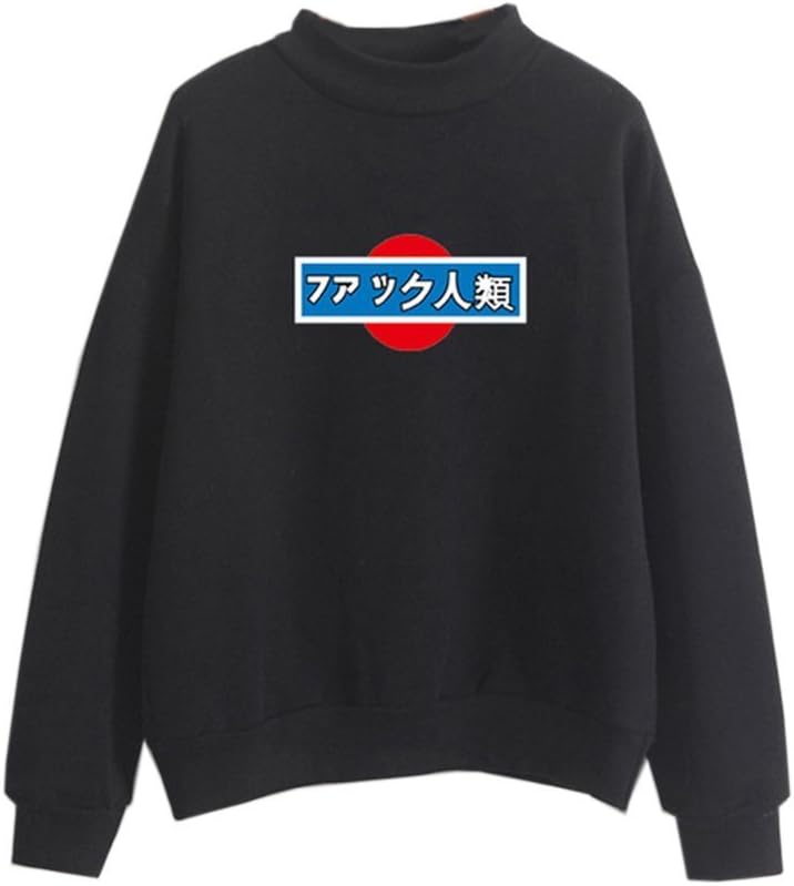 Women Cute Harajuku Sweaters Japanese Letter Print Pastel Kawaii Clothes