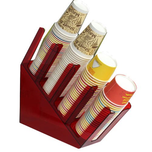 Earlywish Paper Cup Lid Holder Dispenser Caddy Counter Coffee Drink