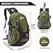 Sunhiker Cycling Hiking Backpack Water Resistant Travel Backpack Lightweight Small Daypack M0714 (Dark Green)