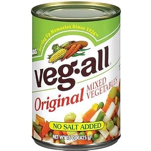 Image of Veg-All Original Mixed Vegetables NO Salt Added 15oz Can (Pack of 3)