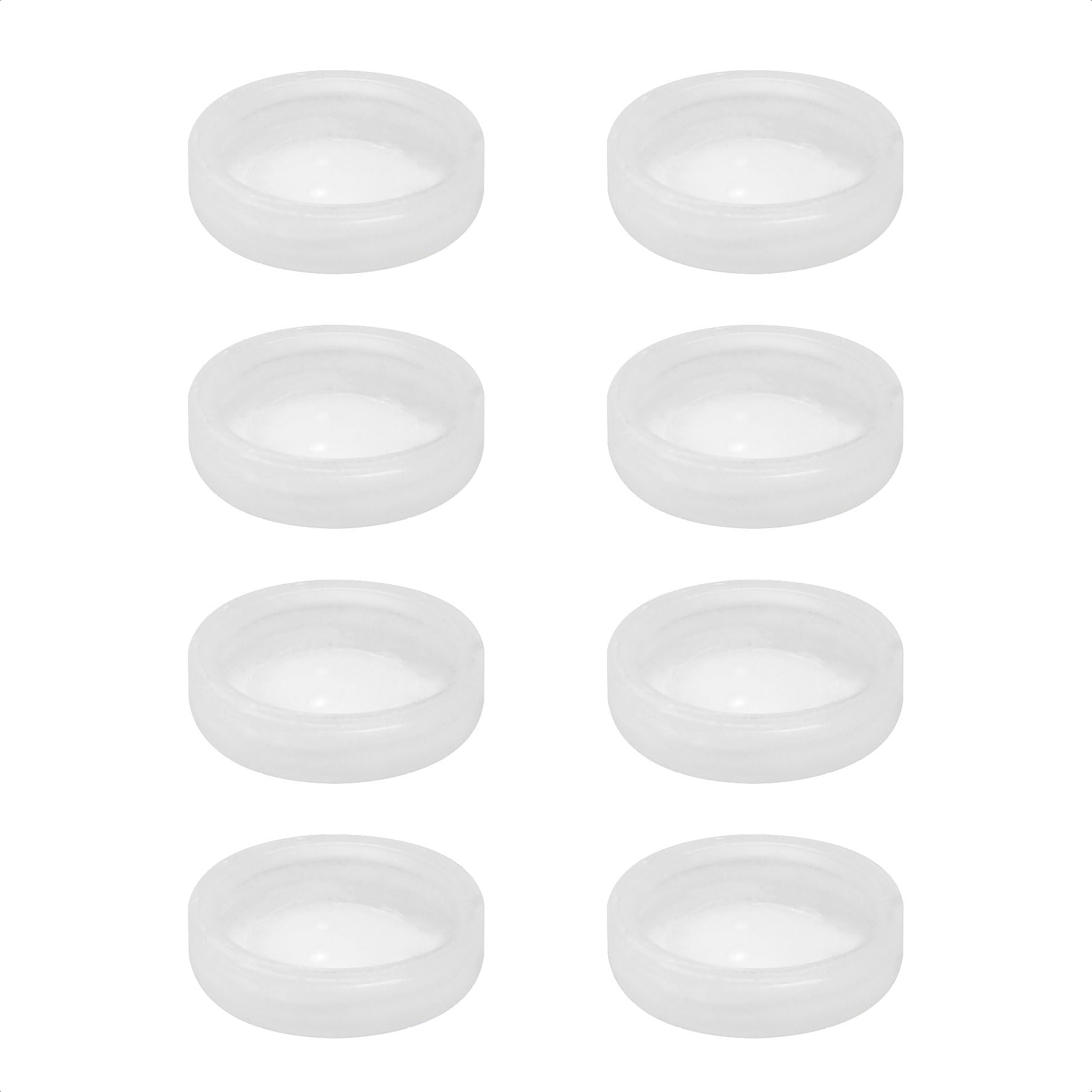 WAGNER QuickClick® Stop glides furniture glides elastomer rubber I 8pcs. set replacement glides anti-slip exchangeable - STOP - diameter Ø 17 mm - for base Ø 17 mm - Made in Germany - 15833900 — image 1