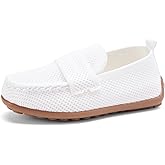BMCiTYBM Toddler Boys Girls Loafers Comfortable Dressy Casual Knit Flats Lightweight Breathable Slip On Walking Shoes