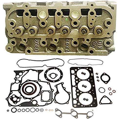 Holdwell Complete Cylinder Head 1G962-03040 with Valves Spring + Full Gasket Kit For Kubota D902 ZD323 - Thumbnail 3
