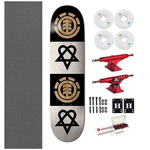 Bam Heartagram Quadrant 8.0" With Independent Trucks, Ricta 