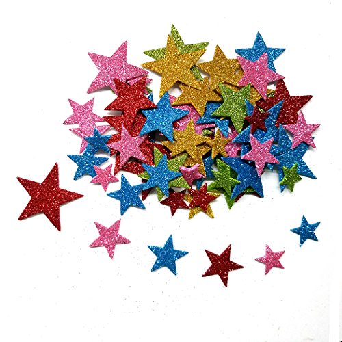 Aoyoho Multicolor Self Adhesive Star Shape Foam Stickers For Christmas New Year Rom Decorate(Approx 340pcs)