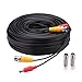 WILDHD BNC Cable, 2x150ft All-in-One Siamese Video and Power Security Camera Cable Wire with 2 Female Connectors for Max 5MP HD CCTV DVR Surveillance System (150ft 2PCS, Black)