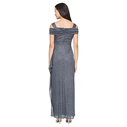 Alex Evenings Women's Long Cold Shoulder Dress