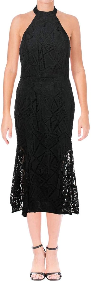 jarlo black lace dress