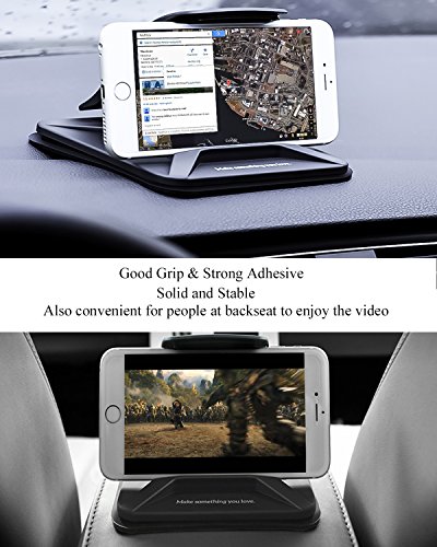 Cell Phone Holder for Car, Non-slip Dash Pad Car Phone Mount GPS Holder for iPhone 7 Plus 8 Plus X Samsung Galaxy Note 8 S8 Plus S7 and 3-7 inch Smartphones - Thumbnail 6