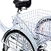 Ridgeyard 7 Speed 24 Inch 3 Wheel Adult Tricycle Bike Cycling Pedal Cruiser Bicycles Folding Basketthumb 4