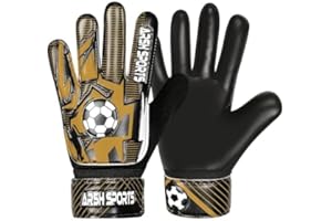 Arsh Sports Soccer Goalie Gloves for Kids,Goalkeeper Gloves for Youth Boys Girls 4MM Latex Palm,Anti Slip,Super Gip Double Wrist Protection